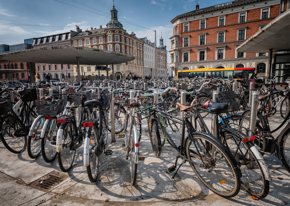 Fahrradparkplatz in Kopenhagen