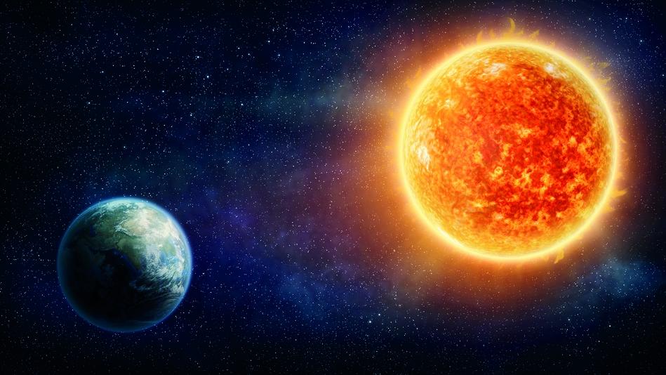 Erde und Sonne