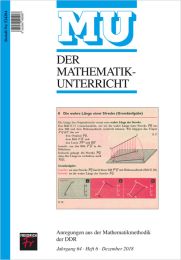 Anregungen aus der Mathematikmethodik der DDR