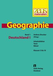 z.e.u.s. Materialien Geographie-Buchreihe – Band 1: Deutschland I