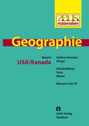 z.e.u.s. Materialien Geographie-Buchreihe – Band 6: USA / Kanada