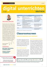 Digital unterrichten DEUTSCH  Nr. 6/2021