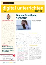 Digital unterrichten DEUTSCH  Nr. 2/2022